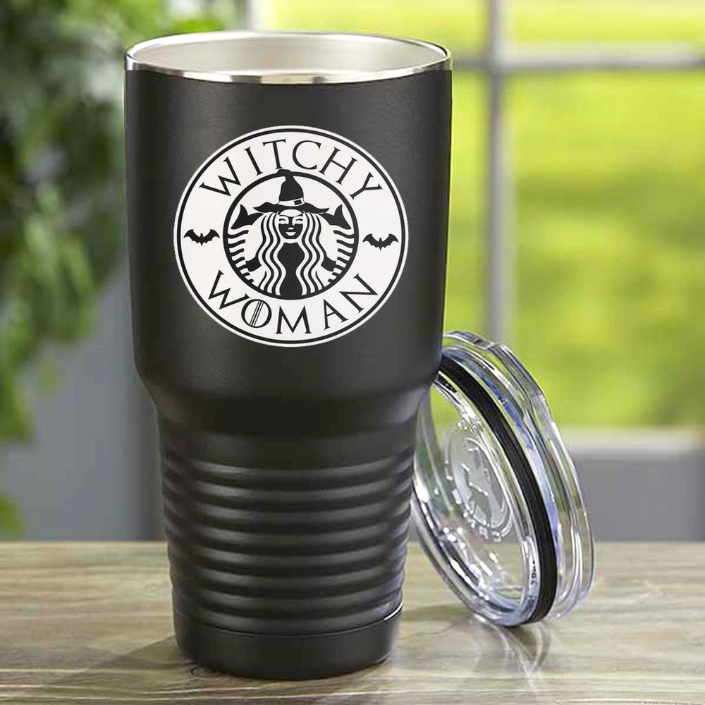 Witchy Woman Halloween Engraved Tumbler- NEW